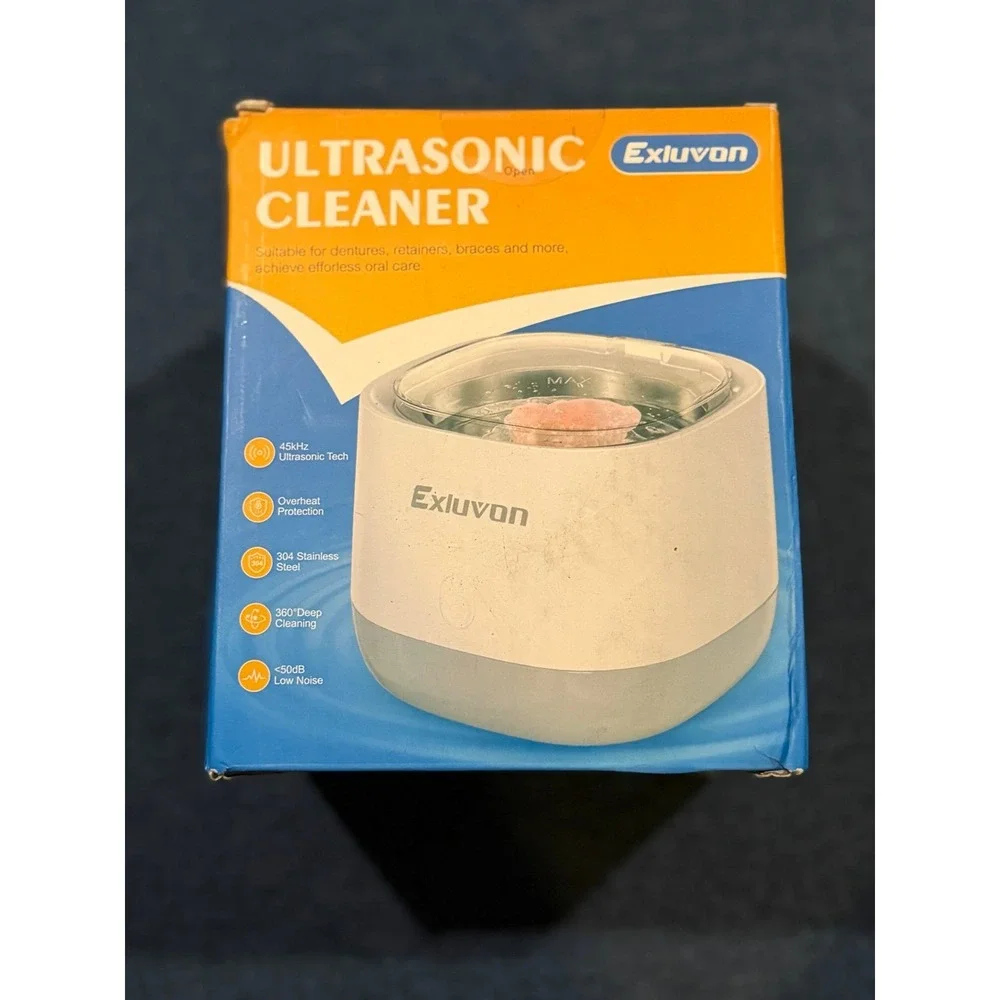 Exluvox Ultrasonic‎ Cleaner For Dentures Retainers Braces Jewelry